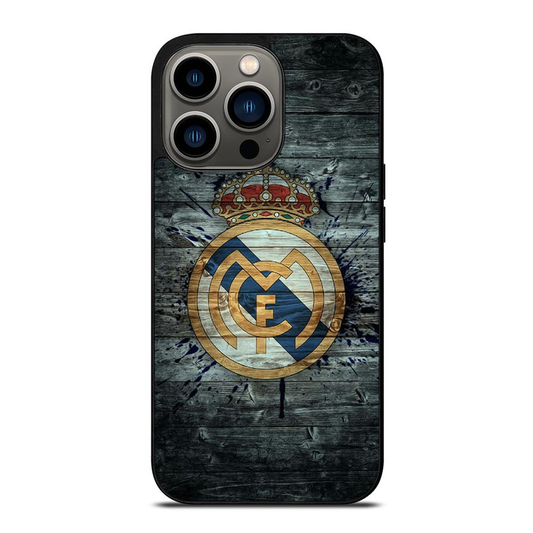REAL MADRID WOODEN LOGO iPhone 13 Pro Case