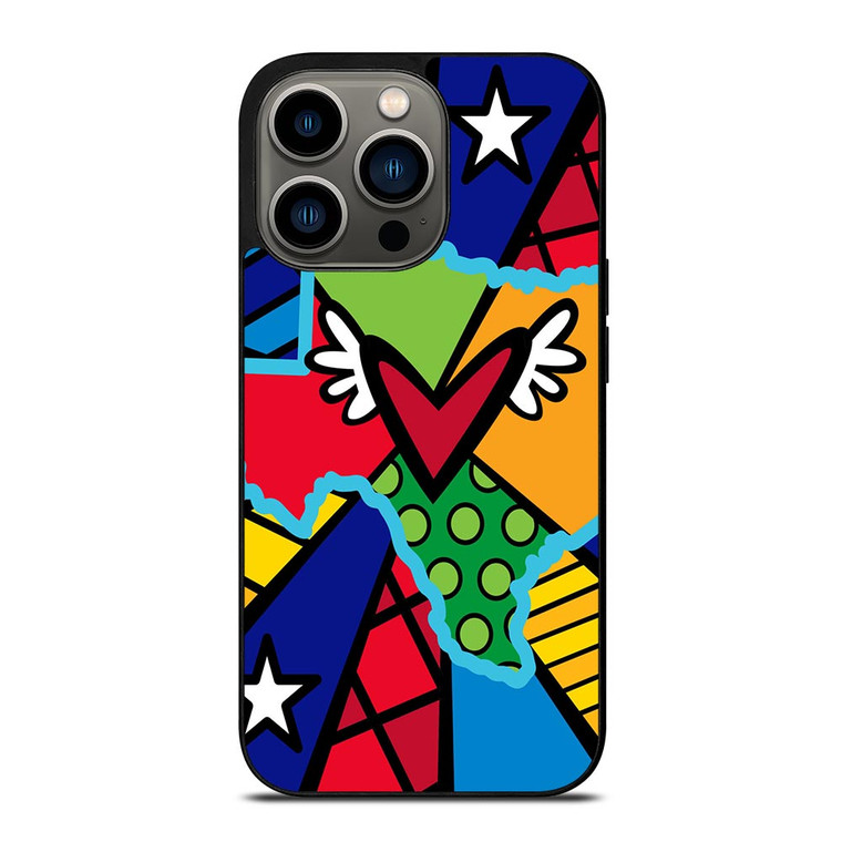 ROMERO BRITTO POP TEXAS MAP iPhone 13 Pro Case