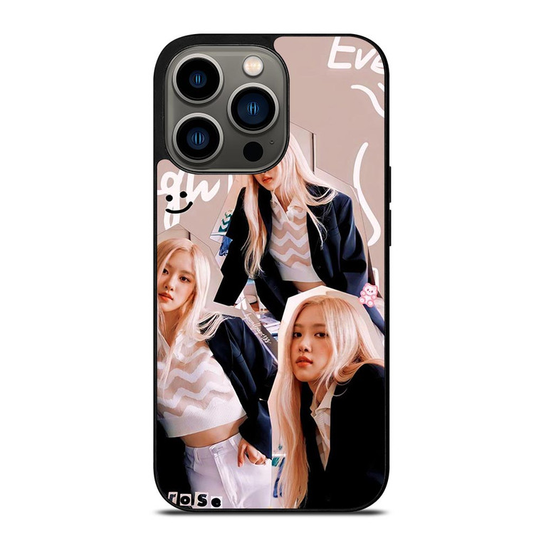 ROSE BLACKPINK SCRIBBLED iPhone 13 Pro Case