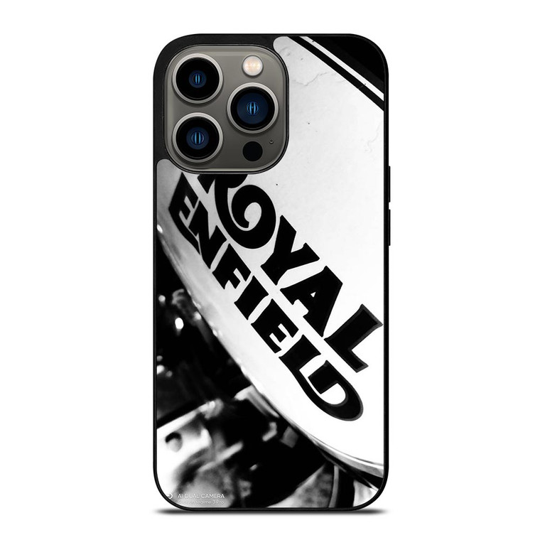 ROYAL ENFIELD LOGO BLACK WHITE iPhone 13 Pro Case