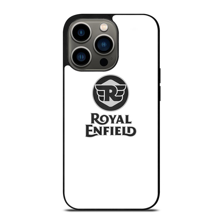 ROYAL ENFIELD WHITE LOGO iPhone 13 Pro Case