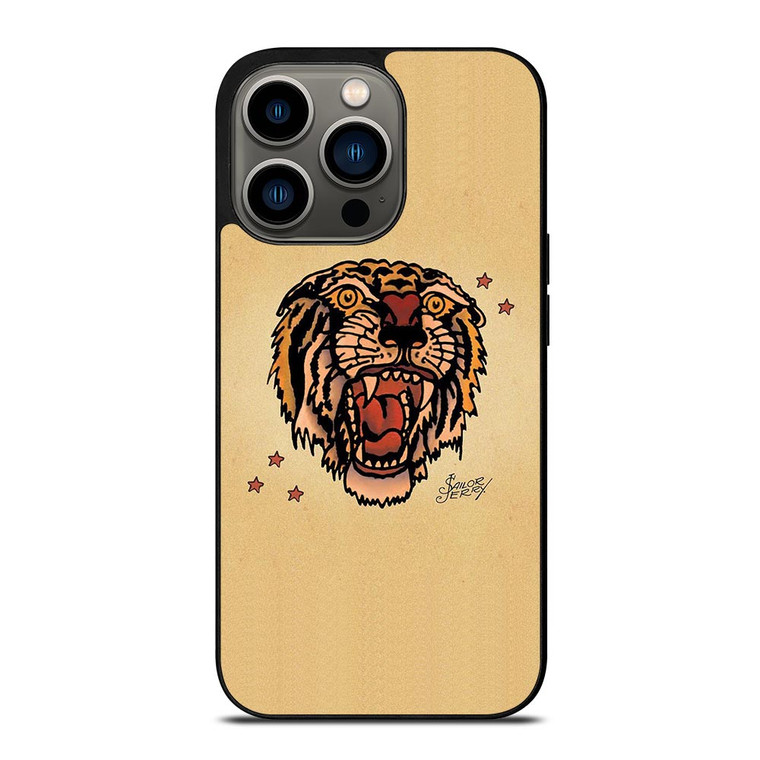 SAILOR JERRY TIGER TATTOO iPhone 13 Pro Case