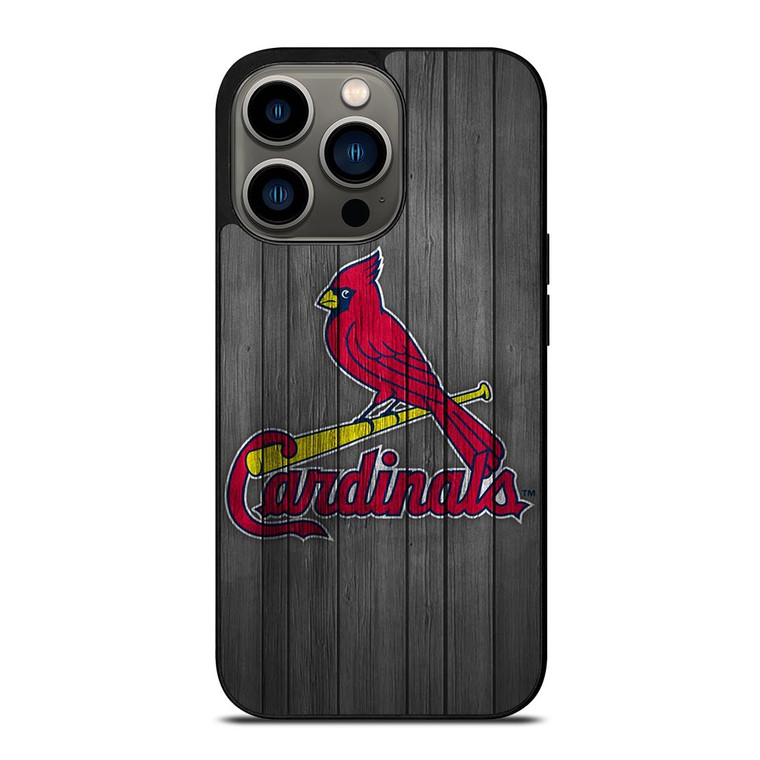 SAINT LOUIS CARDINALS WOODEN ICON iPhone 13 Pro Case SAINT LOUIS CARDINALS WOODEN ICON iPhone 13 Pro Case