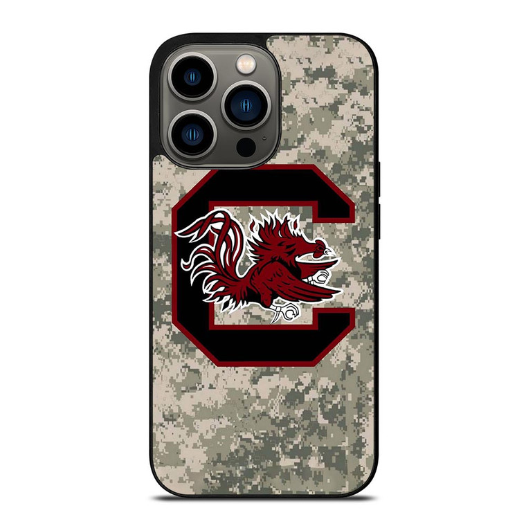 SOUTH CAROLINA GAMECOCKS CAMO LOGO iPhone 13 Pro Case