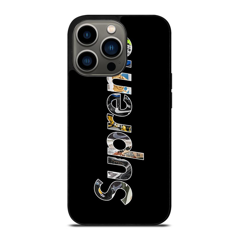 SUPREME NIKE SNEAKERS BLACK iPhone 13 Pro Case