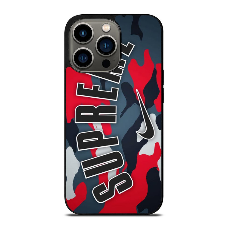 SUPREME X NIKE RED CAMO iPhone 13 Pro Case