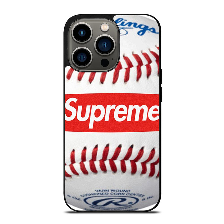 SUPREME X RAWLINGS BASEBALL iPhone 13 Pro Case