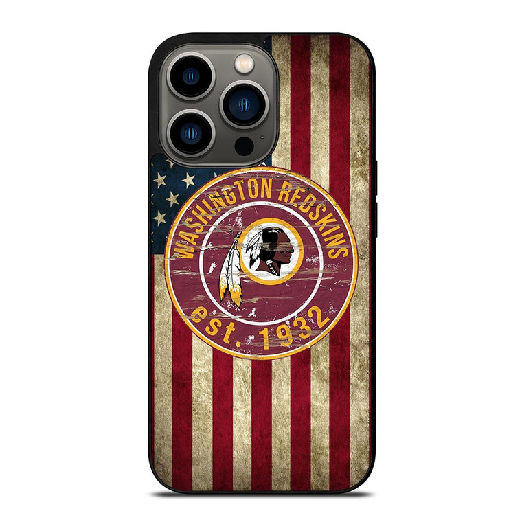 WASHINGTON REDSKINS AMERICAN FLAG iPhone 13 Pro Case