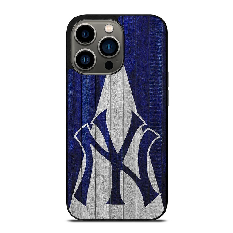 WOODEN LOGO NEW YORK YANKEES iPhone 13 Pro Case WOODEN LOGO NEW YORK YANKEES iPhone 13 Pro Case
