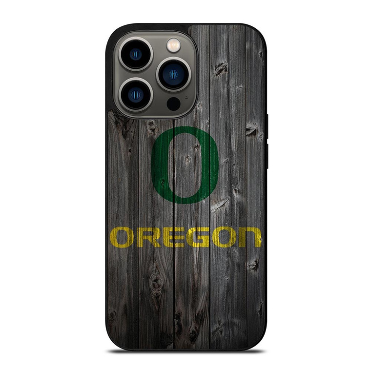 WOODEN LOGO OREGON DUCKS iPhone 13 Pro Case