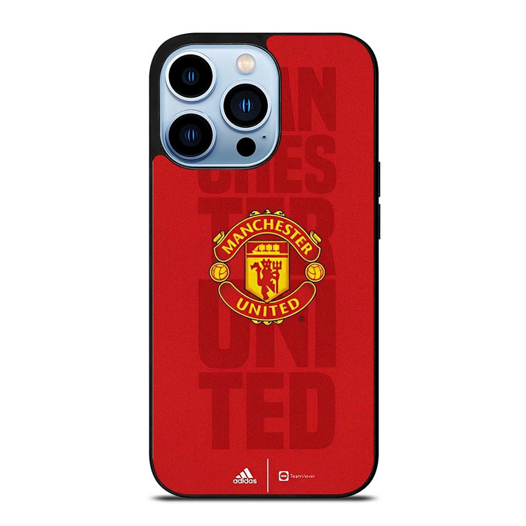 MANCHESTER UNITED FC ADIDAS LOGO iPhone 13 Pro Max Case