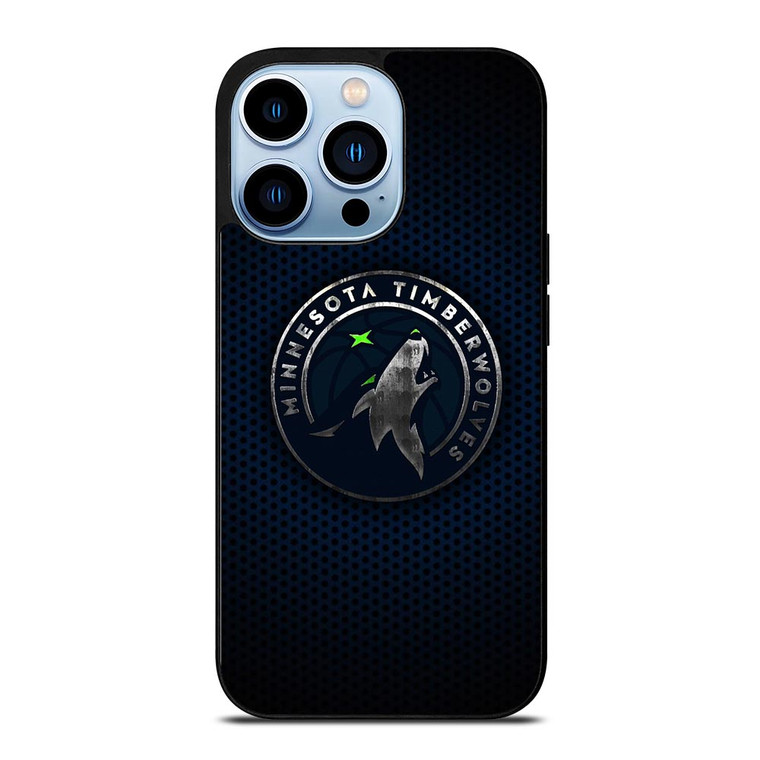 MINNESOTA TIMBERWOLVES BLUE CARBON iPhone 13 Pro Max Case