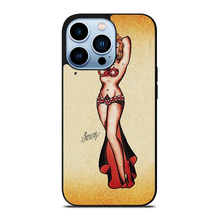 SAILOR JERRY BIKINI GIRL TATTOO iPhone 13 Pro Max Case