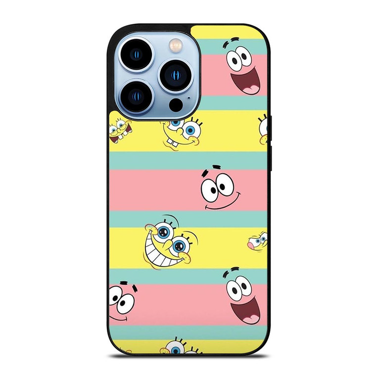 SPONGEBOB PATRICK CUTE STRIPE iPhone 13 Pro Max Case