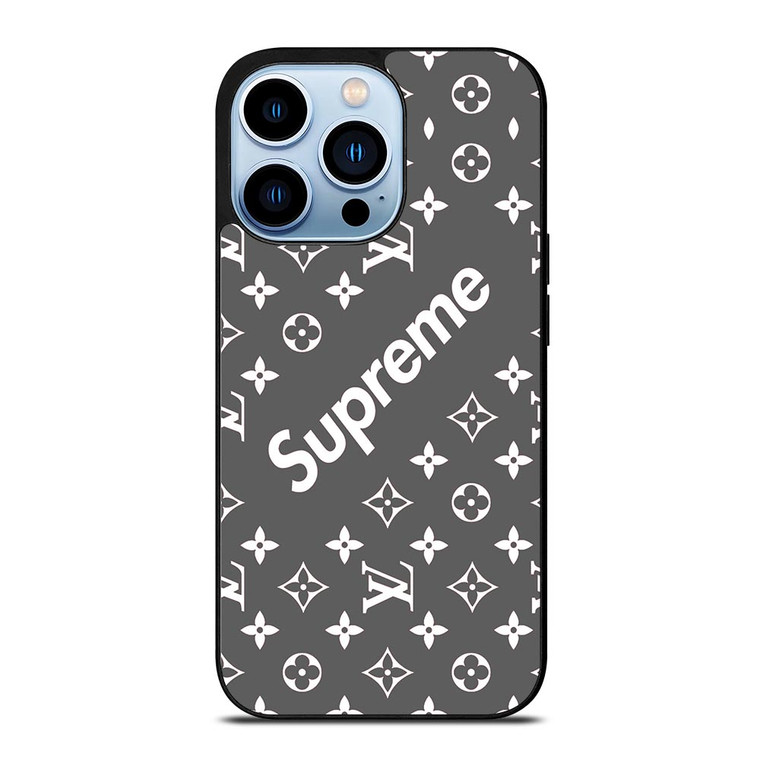 SUPREME GREY PATTREN iPhone 13 Pro Max Case