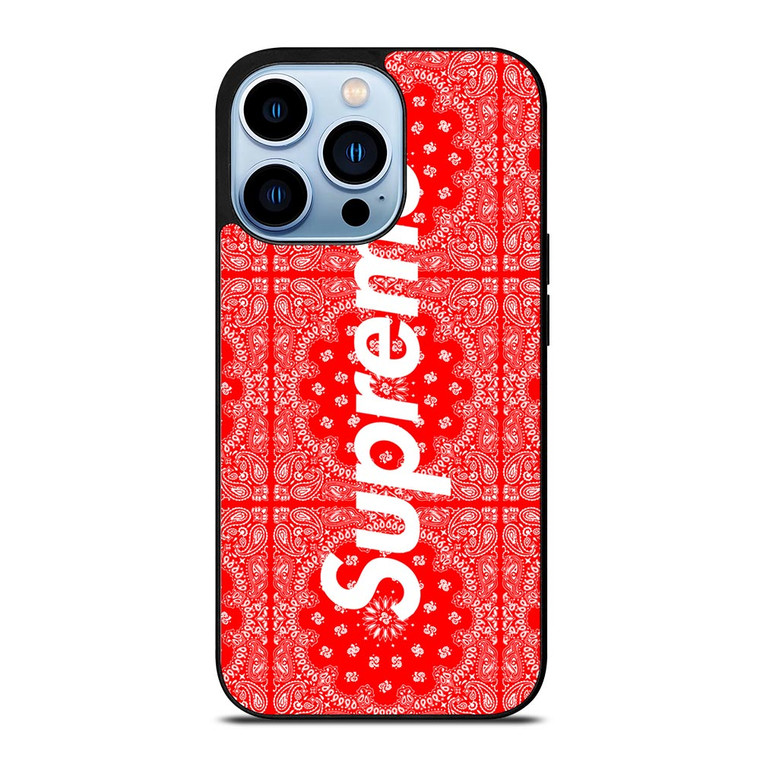 SUPREME RED BANDANA iPhone 13 Pro Max Case SUPREME RED BANDANA iPhone 13 Pro Max Case