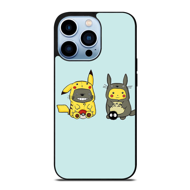 TOTORO X PIKACHU CARTOON iPhone 13 Pro Max Case