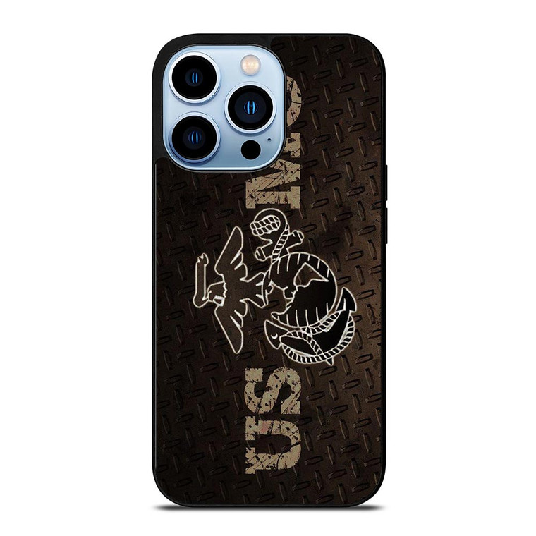 UNITED STATED MARINE CORPS METAL LOGO iPhone 13 Pro Max Case