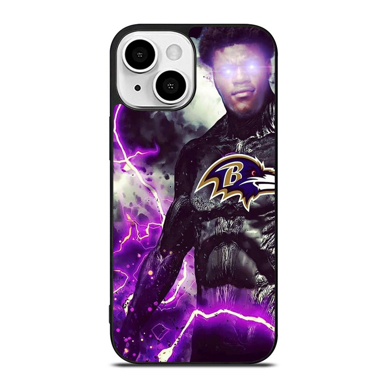 LAMAR JACKSON BALTIMORE RAVENS ART iPhone 13 Mini Case