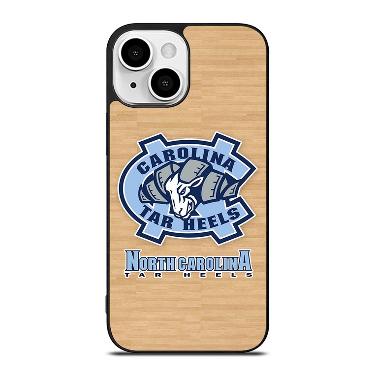 NORTH CAROLINA TAR HEELS WOODEN LOGO iPhone 13 Mini Case