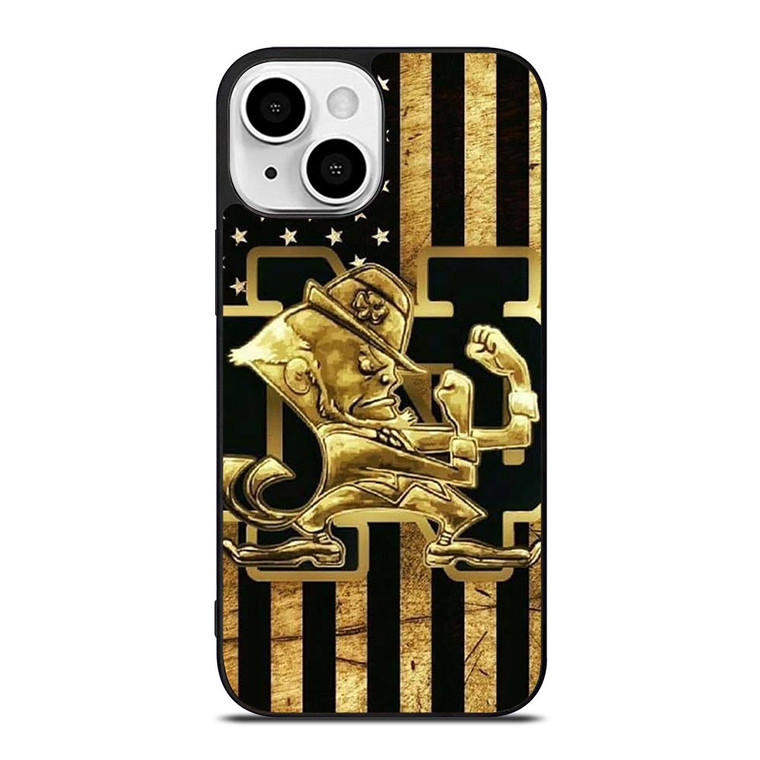NOTRE DAME FOOTBALL USA FLAG iPhone 13 Mini Case