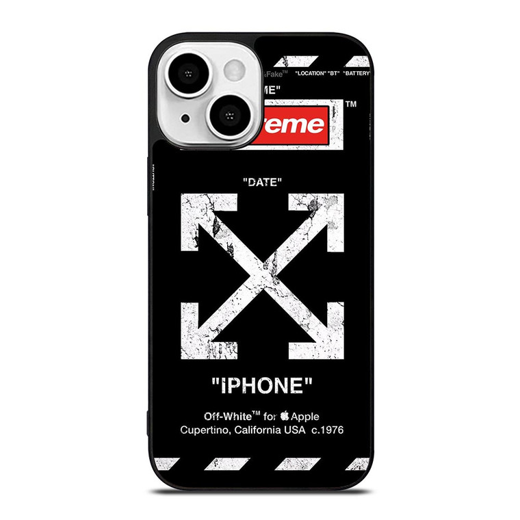 OFF WHITE BLACK SUP iPhone 13 Mini Case