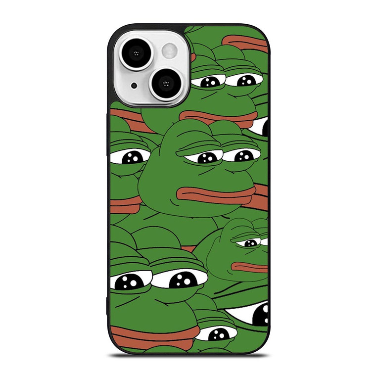 PEPE THE FROG PATTERN iPhone 13 Mini Case