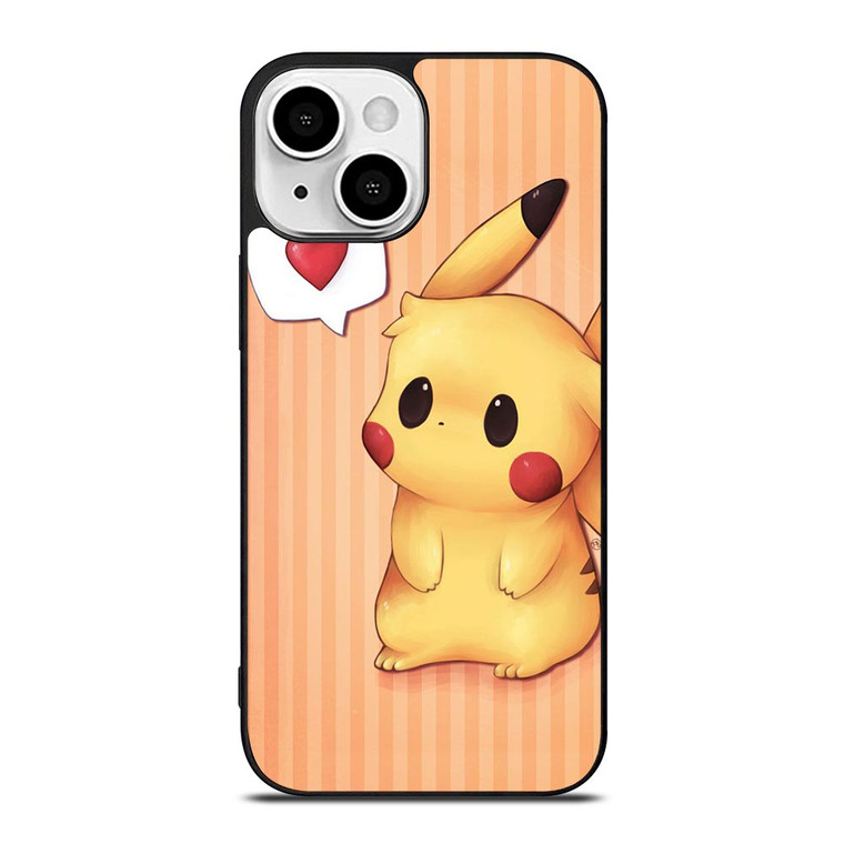 PIKACHU POKEMON LOVE SIGN iPhone 13 Mini Case