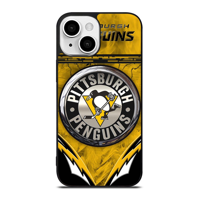 PITTSBURGH PENGUINS METAL NHL iPhone 13 Mini Case