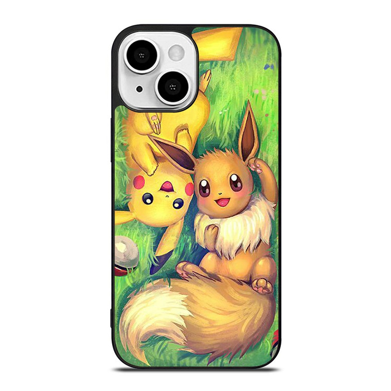 POKEMON EEVEE AND PIKACHU iPhone 13 Mini Case