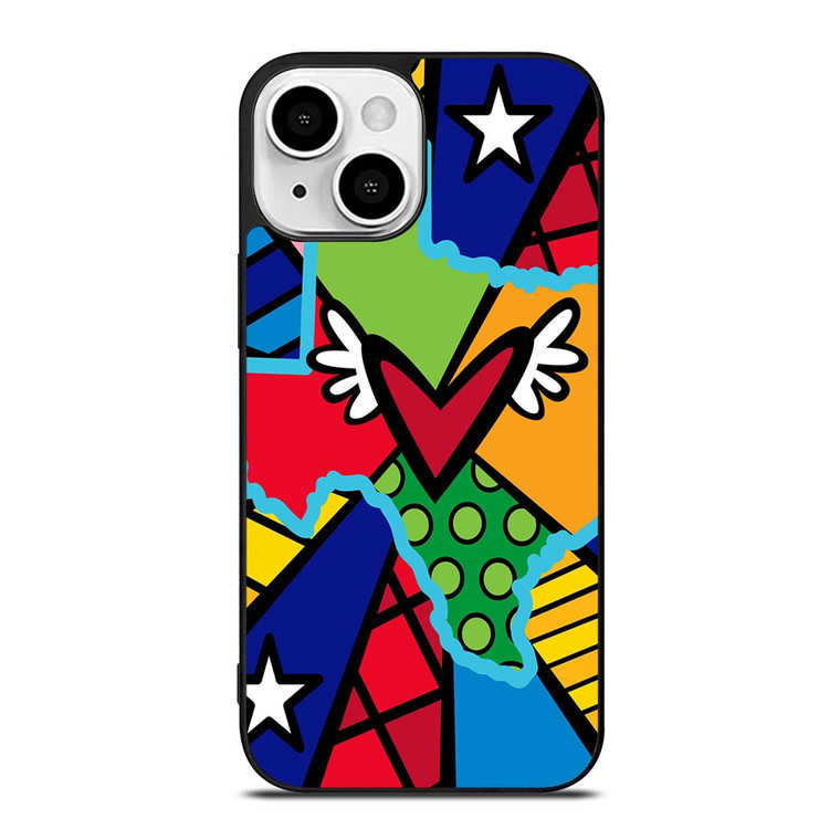 ROMERO BRITTO POP TEXAS MAP iPhone 13 Mini Case