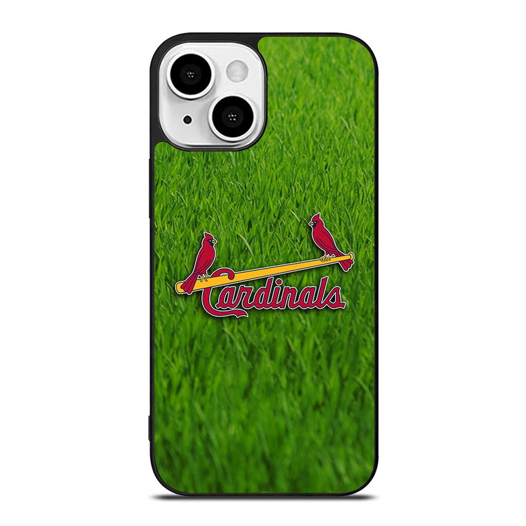 SAINT LOUIS CARDINALS GRASS LOGO iPhone 13 Mini Case SAINT LOUIS CARDINALS GRASS LOGO iPhone 13 Mini Case