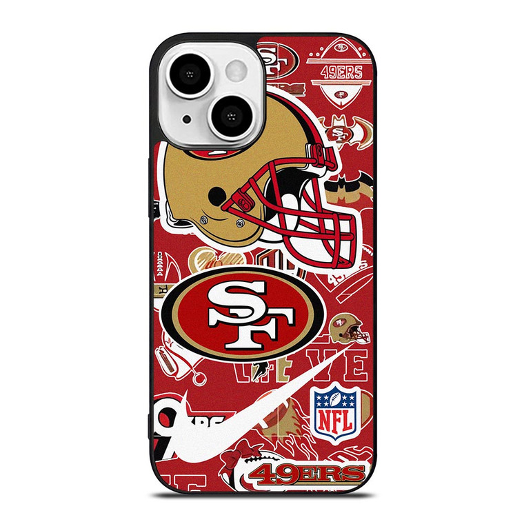 SAN FRANCISCO 49ERS NFL STICKER BOMB iPhone 13 Mini Case