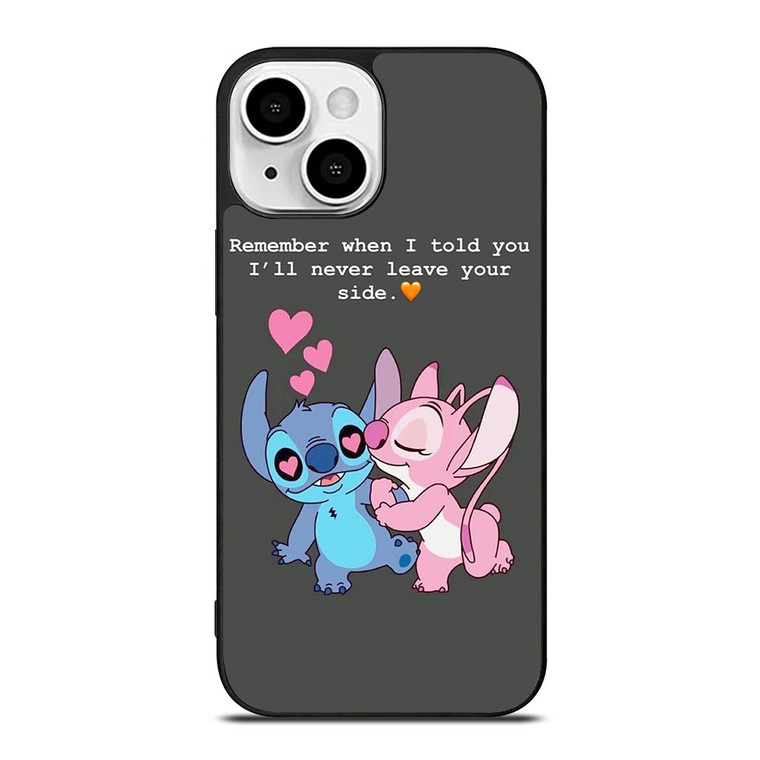 STITCH AND GIRLFRIEND LOVE QUOTE iPhone 13 Mini Case