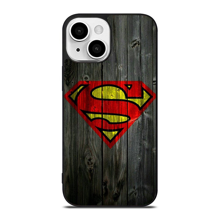 SUPERMAN WOODEN LOGO iPhone 13 Mini Case