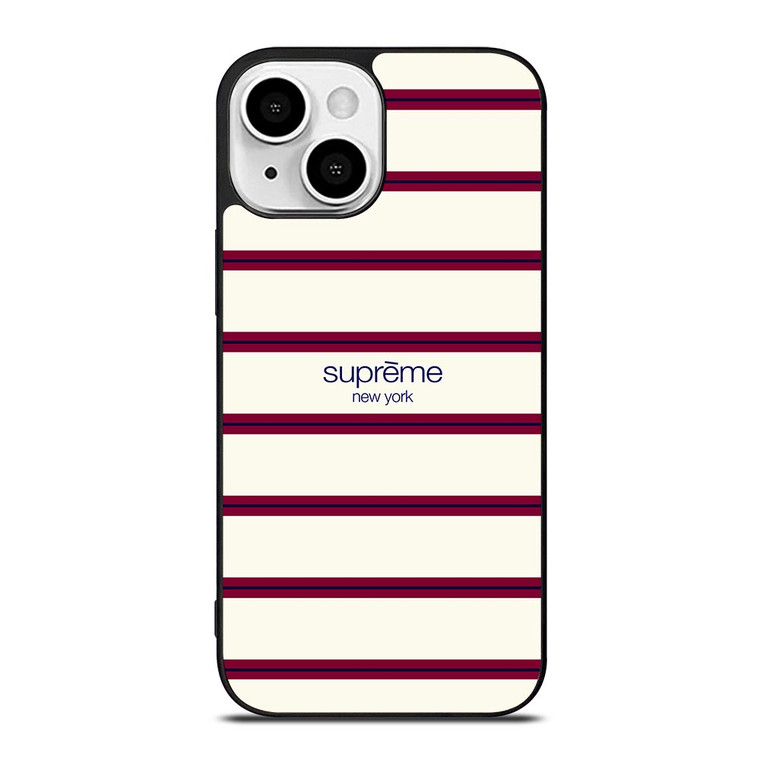 SUPREME NEW YORK RED STRIPE iPhone 13 Mini Case