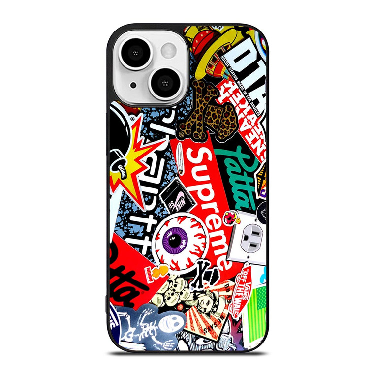 SUPREME STICKER AND OTHER BRAND iPhone 13 Mini Case