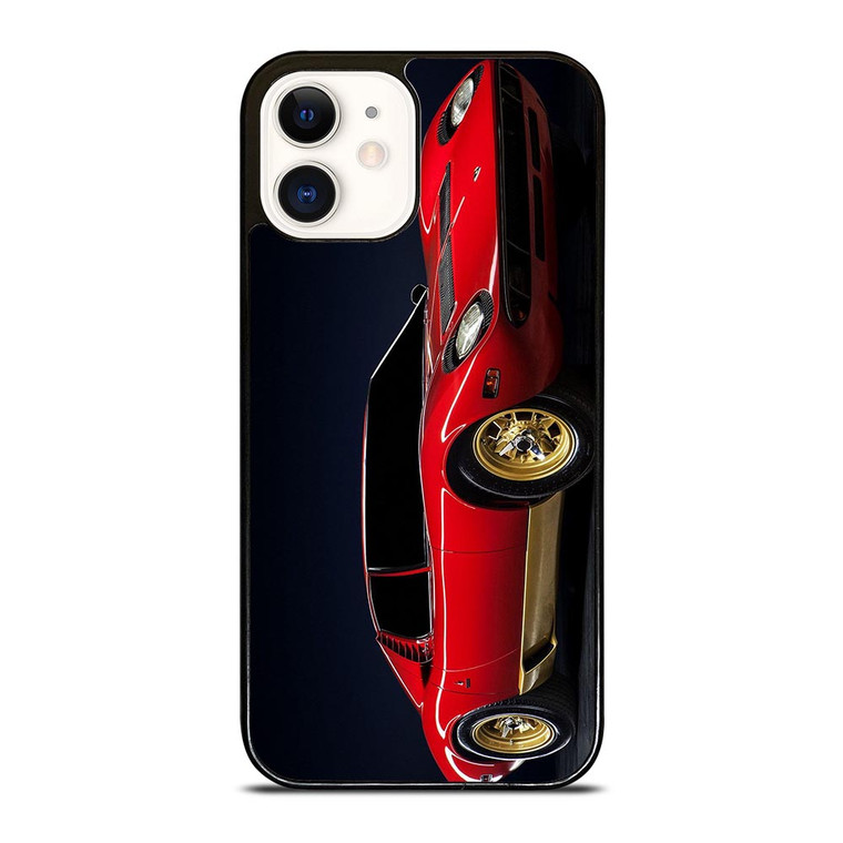 LAMBORGHINI MIURA VINTAGE SUPERCAR iPhone 12 Case