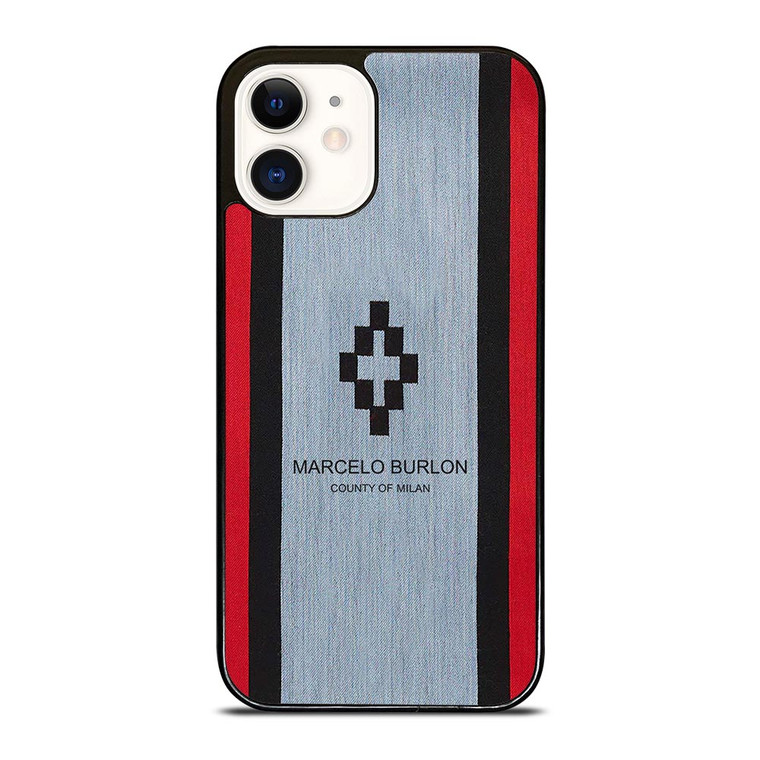 MARCELO BURLON STRIPE LOGO iPhone 12 Case