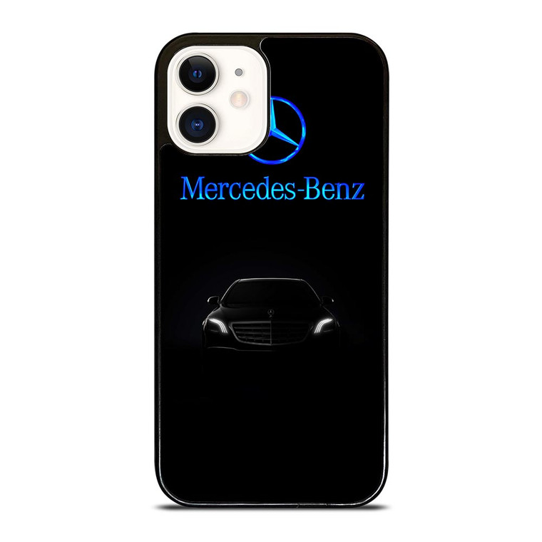 MERCEDES BENZ BLACK CAR  iPhone 12 Case