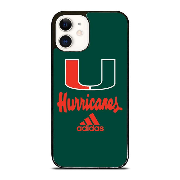 MIAMI HURRICANES GREEN LOGO iPhone 12 Case