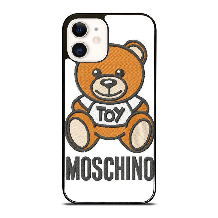 MOSCHINO TOY EMBROIDERED iPhone 12 Case