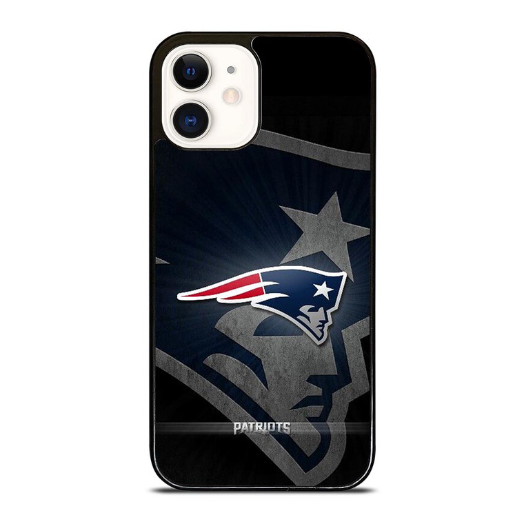 NEW ENGLAND PATRIOTS METAL LOGO iPhone 12 Case