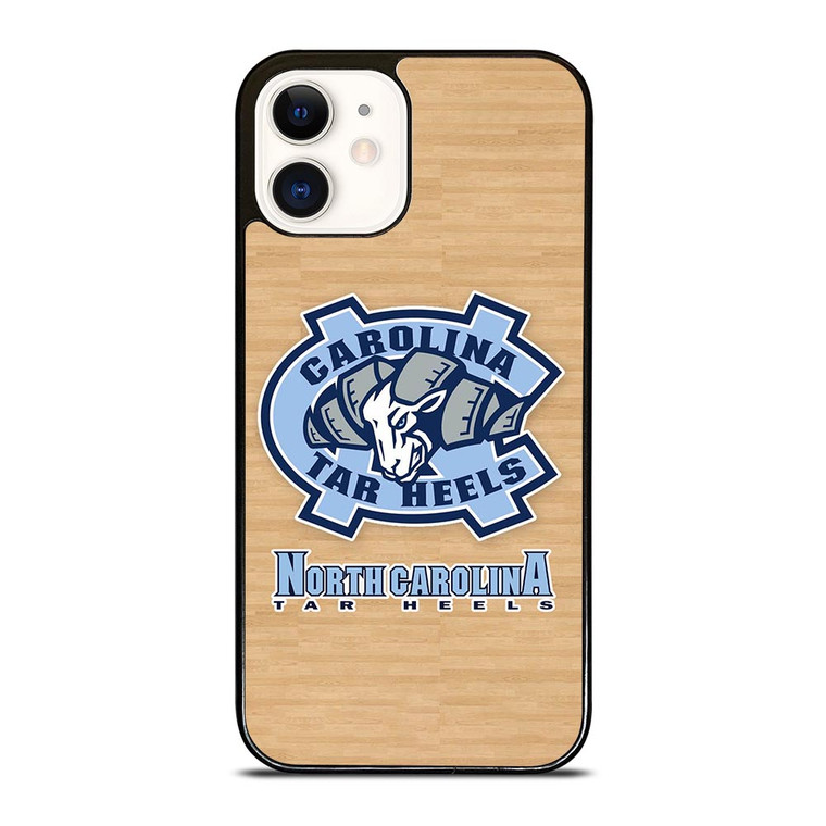 NORTH CAROLINA TAR HEELS WOODEN LOGO iPhone 12 Case