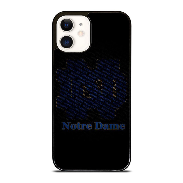NOTRE DAME IRISH LOGO PATTERN iPhone 12 Case