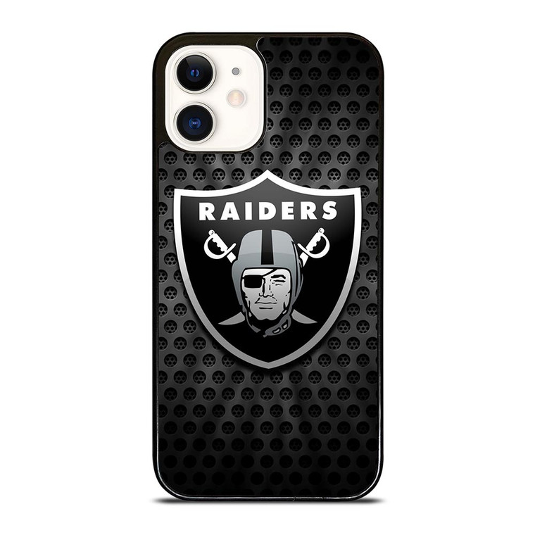 OAKLAND RAIDERS METAL LOGO iPhone 12 Case