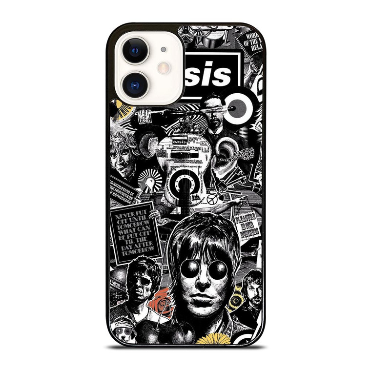 OASIS ROCK BAND POSTER iPhone 12 Case