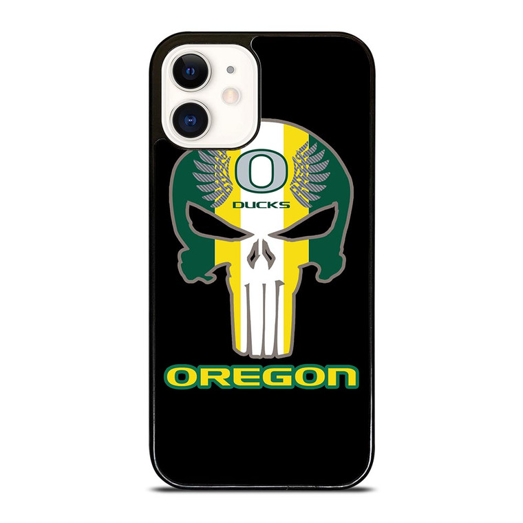 OREGON DUCKS SKULL LOGO iPhone 12 Case