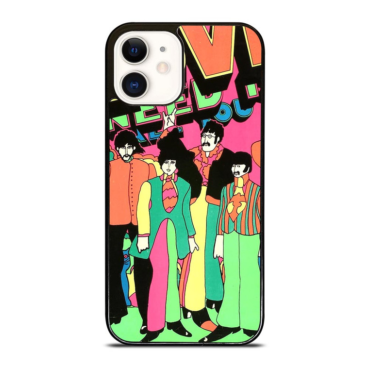 PETER MAX THE BEATLES iPhone 12 Case PETER MAX THE BEATLES iPhone 12 Case