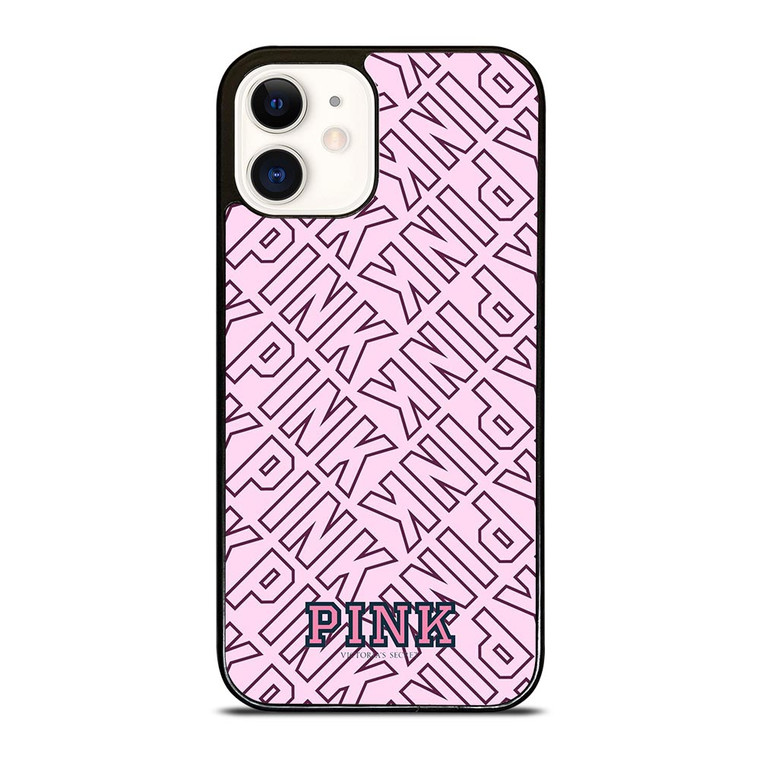 PINK VICTORIA S SECRET COLLAGE iPhone 12 Case